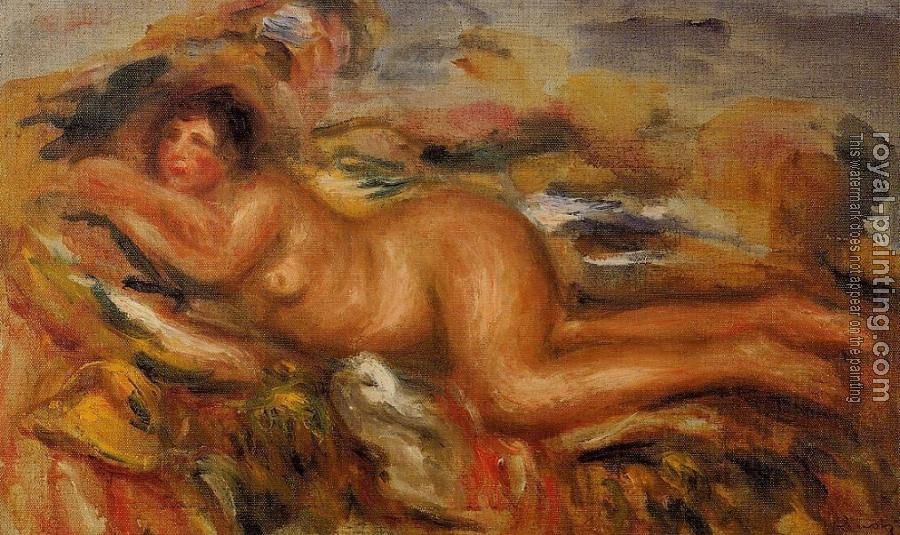 Pierre Auguste Renoir : Nude on the Grass Pierre Auguste Renoir : Nude on the Grass